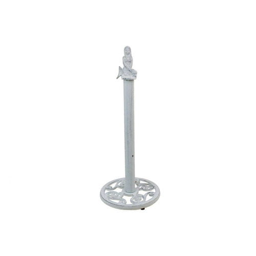 Handcrafted Nautical Decor Mermaid Freestanding Toilet Paper Holder