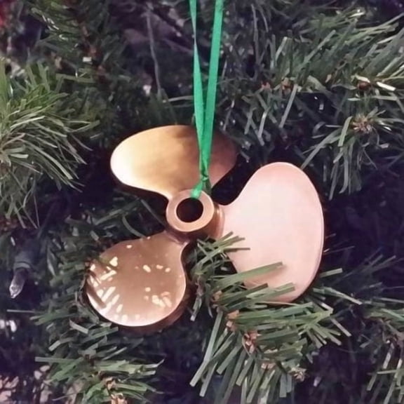 Handcrafted Nautical Decor RMS Titanic Propeller Christmas Ornament