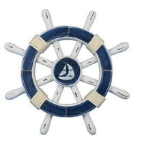 Handcrafted Nautical Decor Rustic Ship Wheel Wall D cor