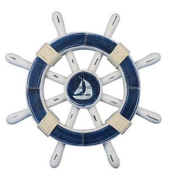 Handcrafted Nautical Decor Rustic Ship Wheel Wall D cor