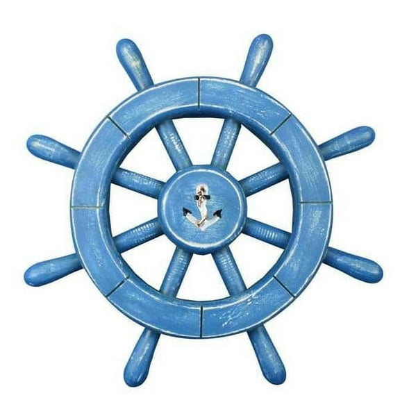 Handcrafted Nautical Decor Rustic Ship Wheel Wall D cor