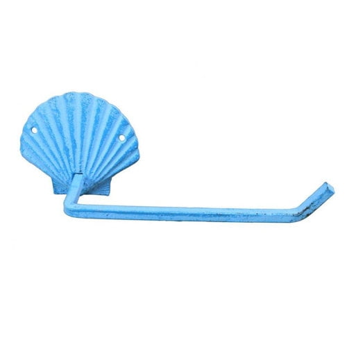 Handcrafted Nautical Decor Shell Wall Mounted Toilet Paper Holder