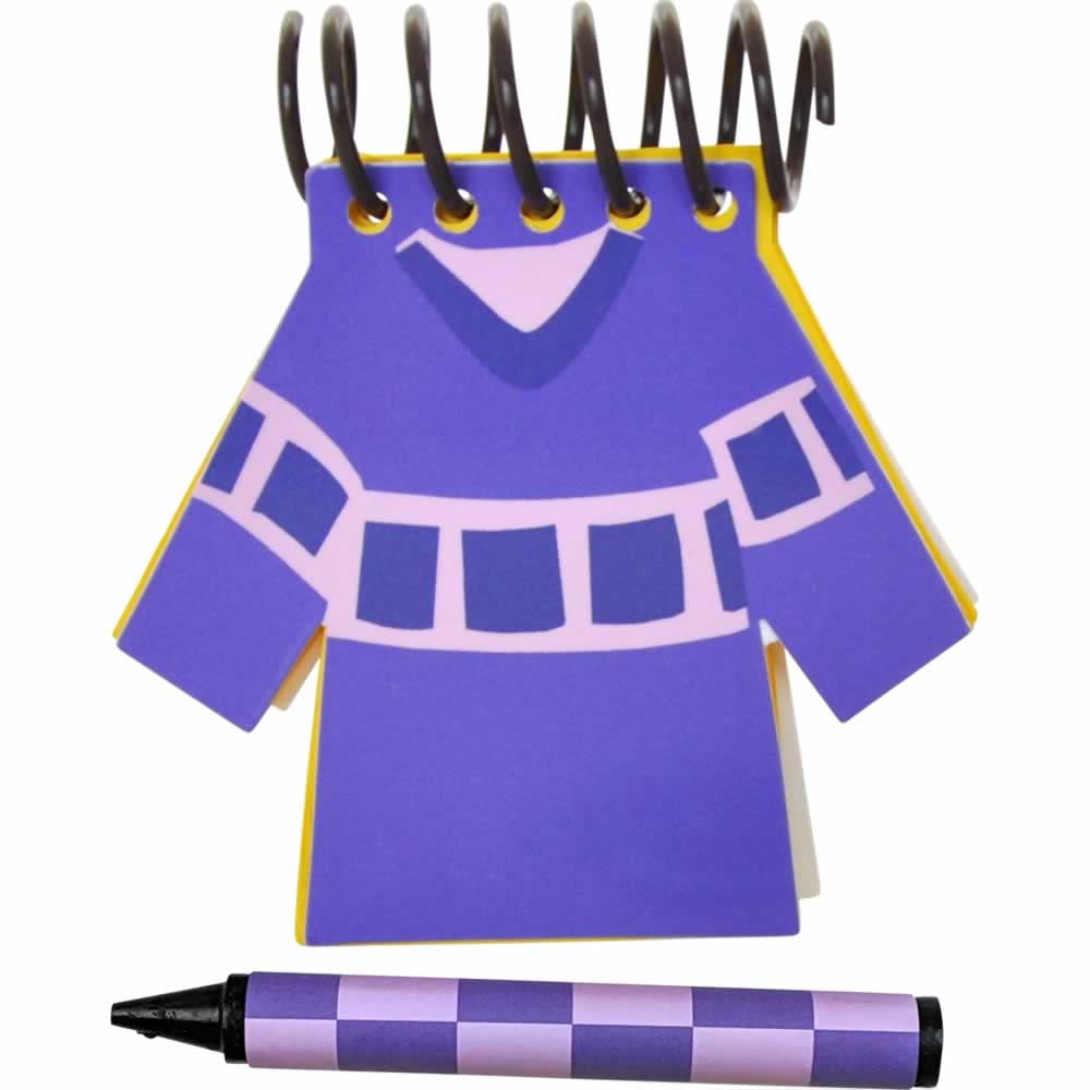 Handcrafted PURPLE SHIRT Handy Dandy Notebook