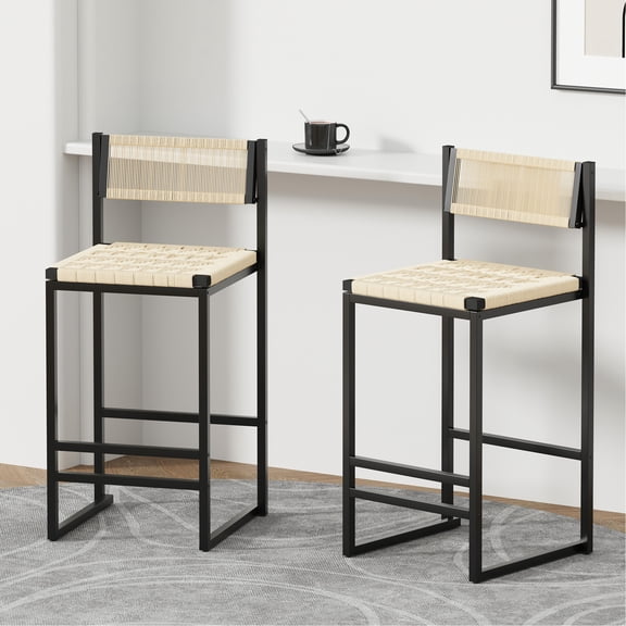 Handcrafted Paper Rope Stools | Perfect for Casual Gatherings at Home | Provide Unique Beauty and Comfort