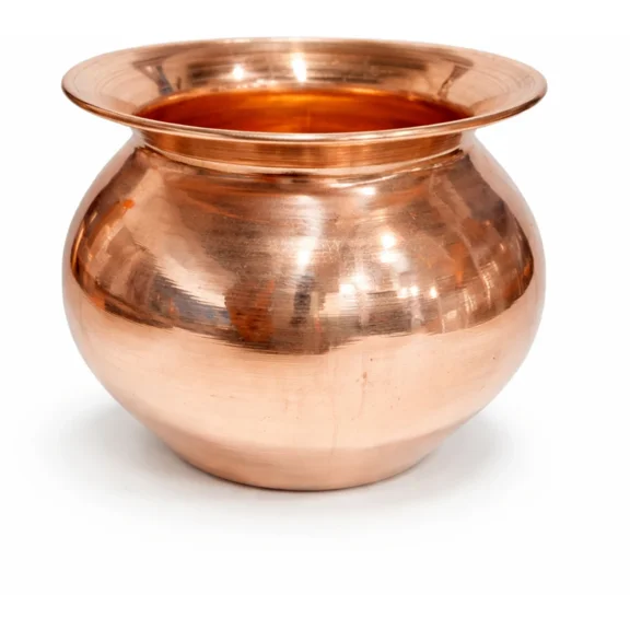 MAHESHWARI SKYHUB Handcrafted Pure COPPER LOOTA for Traditional Rituals, Home Decor, Water Storage, Spiritual Ceremonies, and Sacred Daily Use