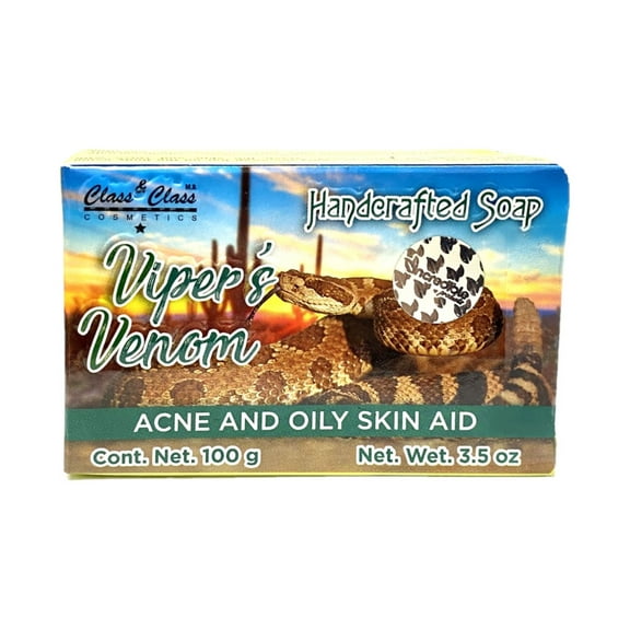 Handcrafted Rattle Snake Soap 100% /Jabon de Vibora (pack of 2)