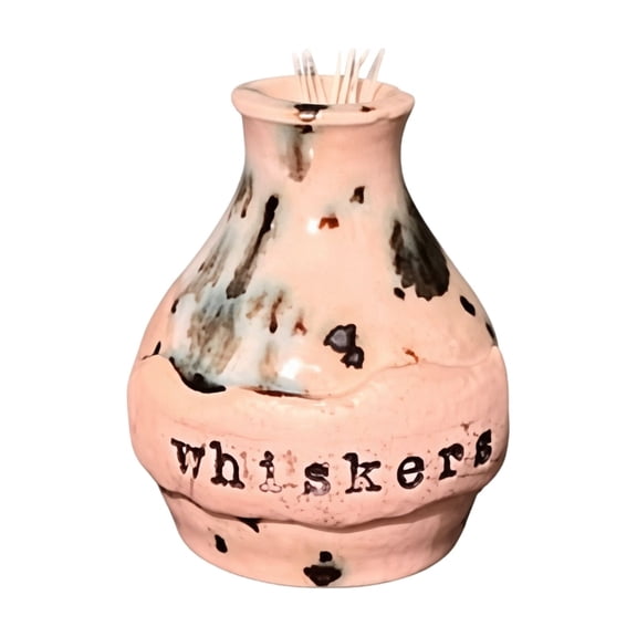 Handcrafted Resin Vase with Letter Print Decorative Keepsake Pottery Style for Home Office Desk Display Unique Gift