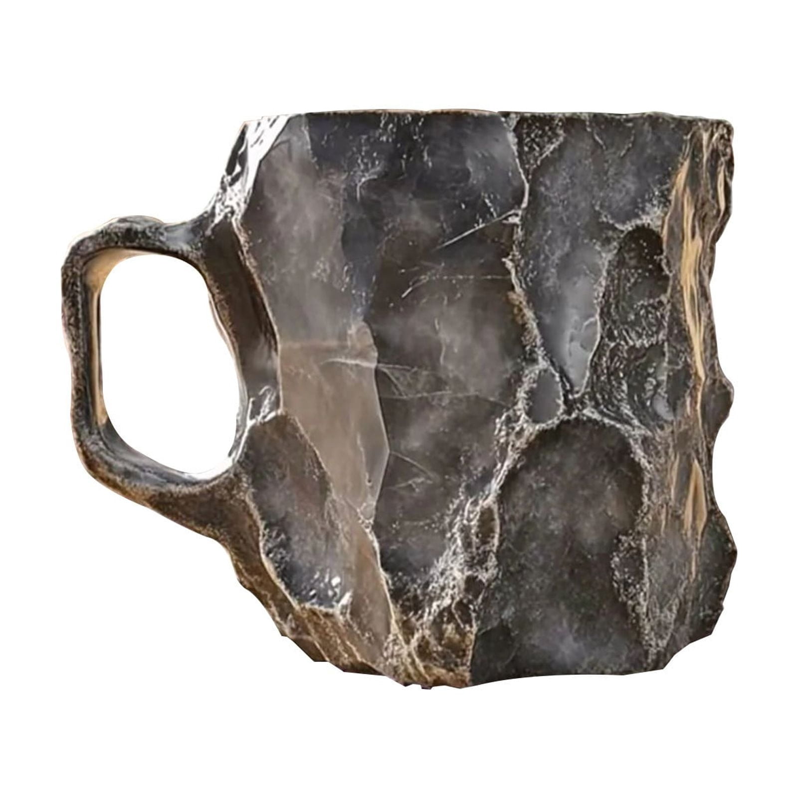 Handcrafted Rose Quartz Crystal Coffee Mug Unique Natural Stone Cup for ...