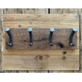 thumbnail image 1 of Handcrafted Rustic Farmhouse Wooden Hat Rack - 4 Hanger, 1 of 10