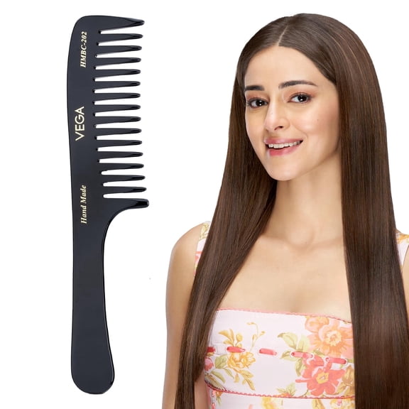 Handcrafted Shampoo Comb for Men & Women, Detangling, Daily Grooming | Cellulose Acetate Derived Non-petroleum Based Material from Plant