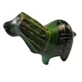 thumbnail image 1 of Handcrafted Soapstone Lion Green, 1 of 1