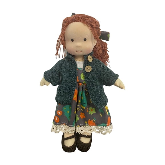 Handcrafted Soft Plush Doll with Knitted Outfit and Accessories Perfect Gift for Kids and Collectors, 12-inch