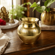 Handcrafted Solid Brass Kalash Lota for Mandir, Pooja, Rituals and Festive