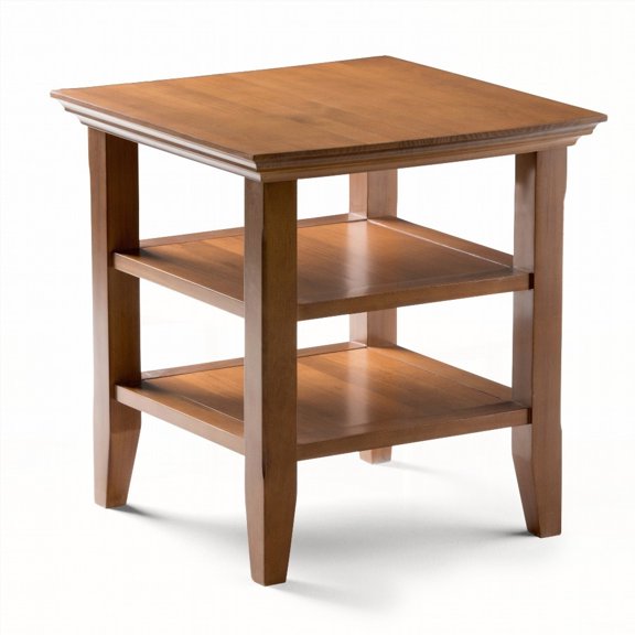 Handcrafted Solid Wood Console Sofa Table - Hickory Brown