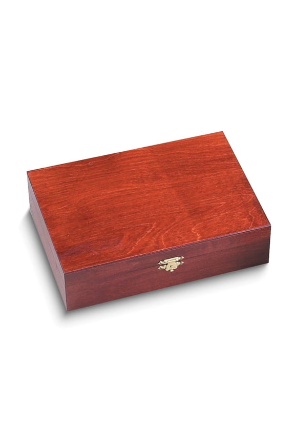 Handcrafted Solid Wood with Maple Finish Extra Large Keepsake Box with Hasp QGM16161