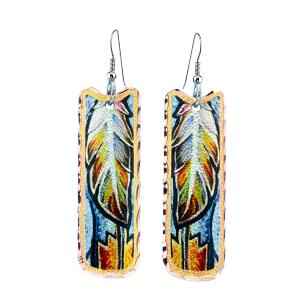 Handcrafted Southwest Native Earrings Horse/Feather/Flowers/Giraffe/Art ...