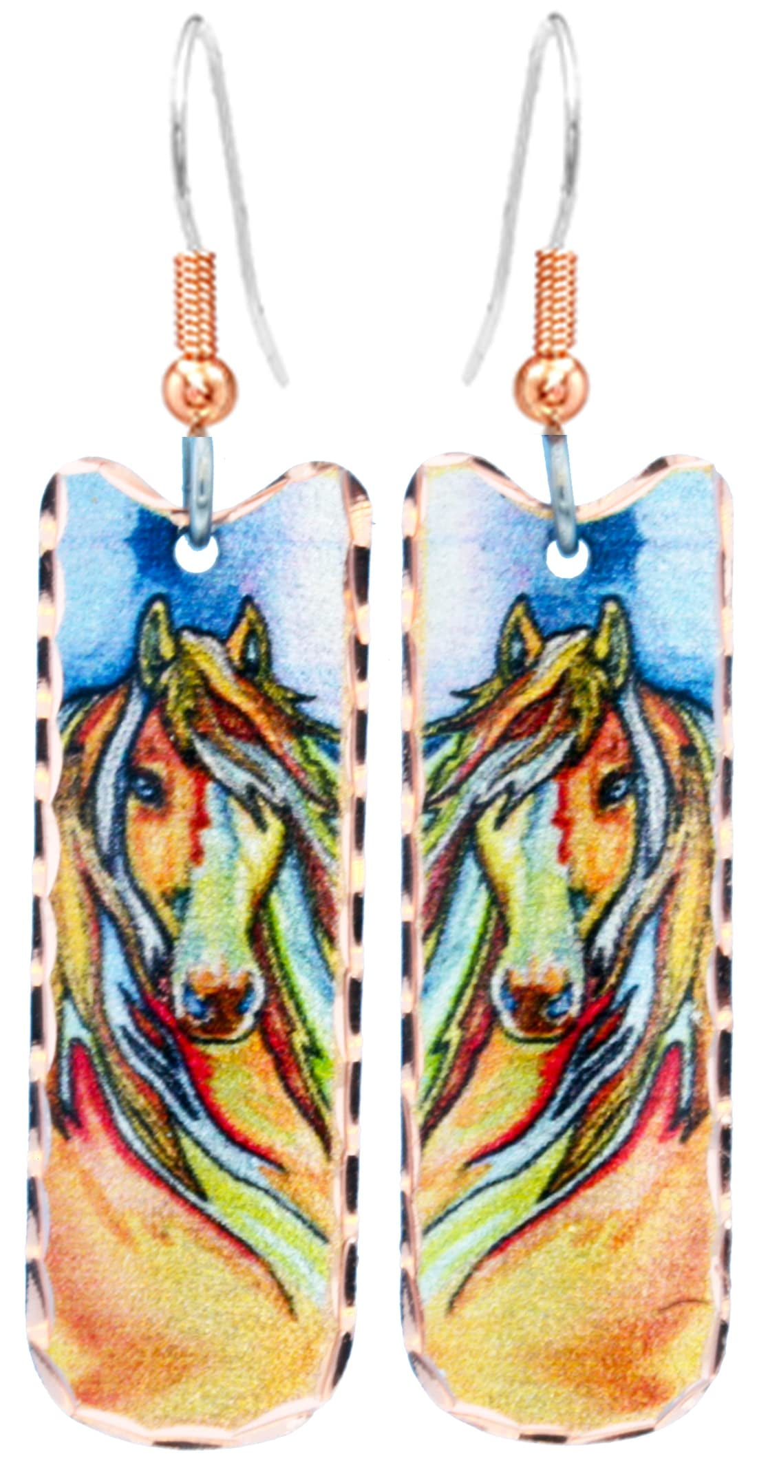 Handcrafted Southwest Native Earrings Horse/Feather/Flowers/Giraffe/Art ...