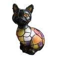 thumbnail image 1 of Handcrafted Stained Glass Dog Lamp, Multicolor Mosaic Night Light for Home Decor, Unique Gift for Dog Lovers & Art Enthusiasts, 6 Inch, 1 of 8