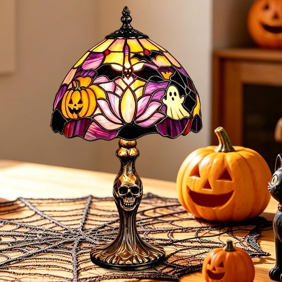 Handcrafted Stained Gothic Wizard Hat Lights for Decor, Gothic USB Powered Hanging Witch Hats, Stained Glass Lamp for Mystical Bedroom