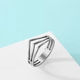 thumbnail image 1 of Handcrafted Steel Band Heart Ring Hollow Design Ring Perfect Gift For Men Women, 1 of 5