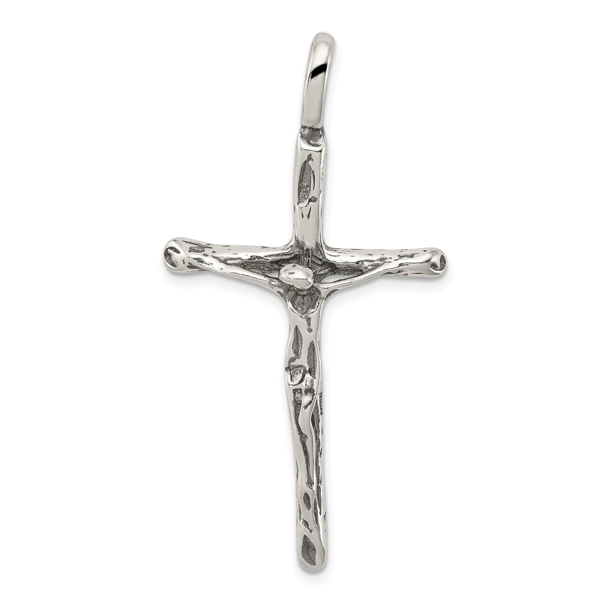Handcrafted 925 Sterling Silver Crucifix Cross Pendant for Men and ...