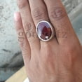 thumbnail image 1 of Handcrafted Sterling Silver Ruby Ring: Faceted Men's Signet Jewelry, 1 of 9
