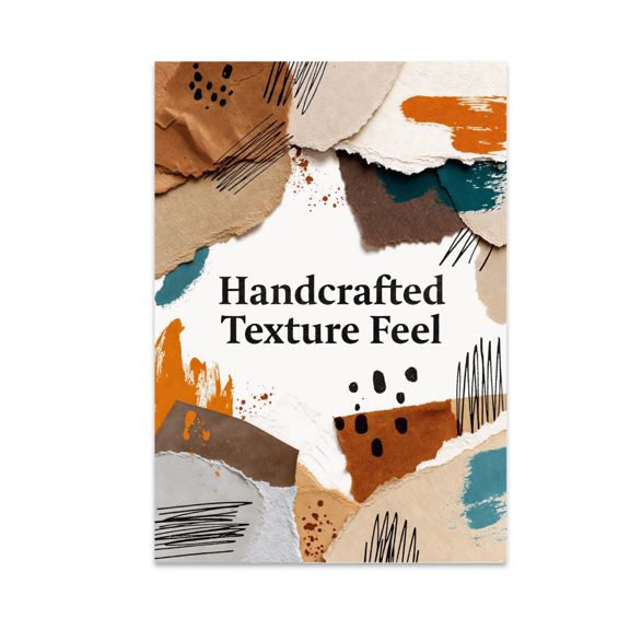Handcrafted Texture Feel Wall Art - Organic Decor Enthusiast - 13x19 Poster Print