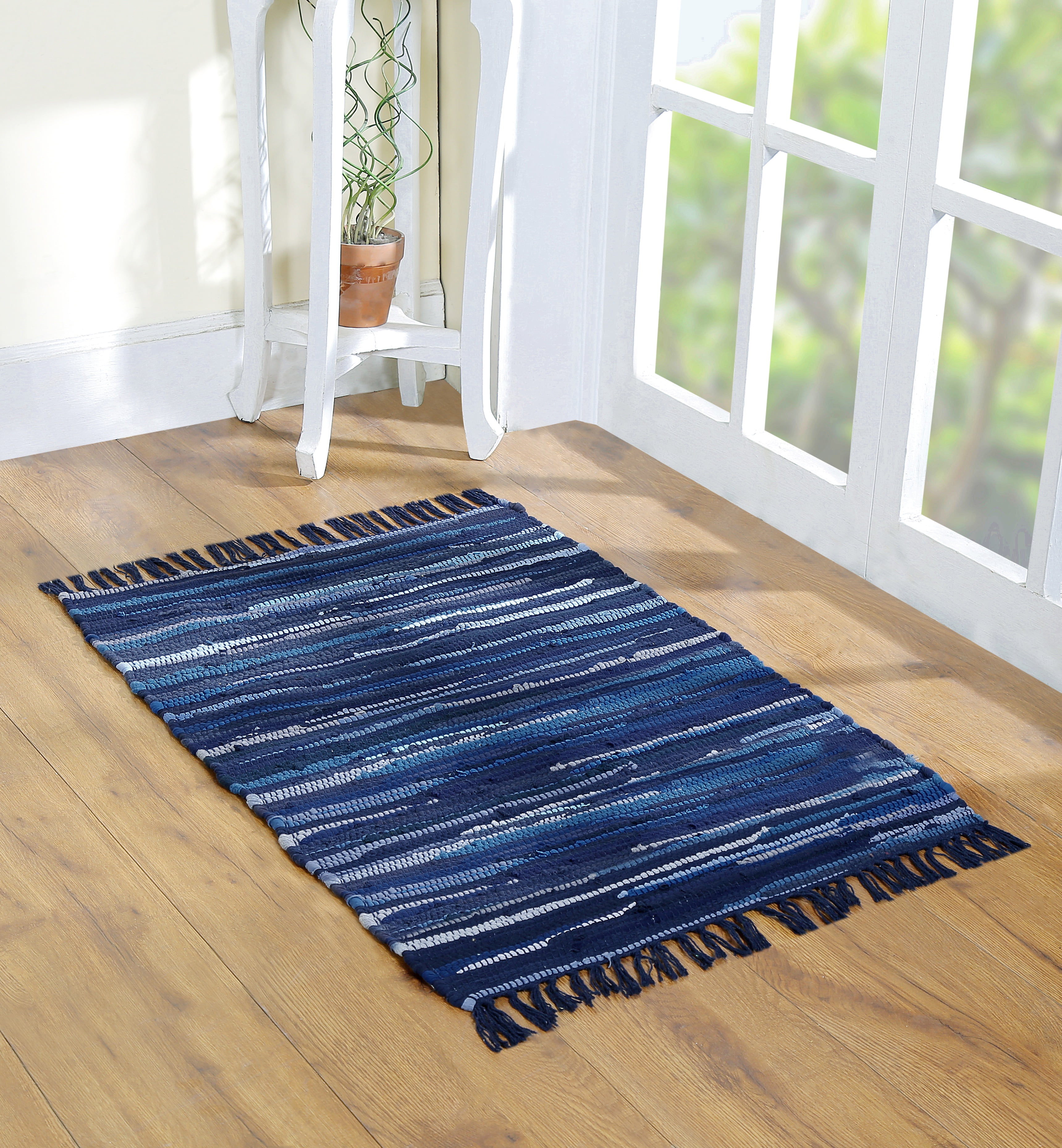 24x35 Rug Handcrafted Vibrant Cotton Rug 24x36