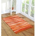 thumbnail image 1 of Handcrafted Vibrant Cotton Rug 24x36" – Washable, Reversible, with Tassels for Any Room - 24''x36'', 1 of 5