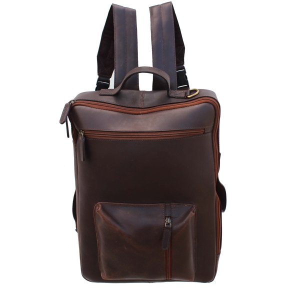 Handcrafted Vintage Distressed Brown Leather Travel Bag 18SKB06BRN