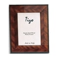 thumbnail image 1 of Handcrafted Wood Brown Marquetry 5x7 Photo Frame with Velvet Back, 1 of 1
