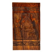 Handcrafted Wooden Cremation Urns: Exquisite Inlay & Engraving - Artistic Memorials for Ashes I Angel Wings I Size Medium