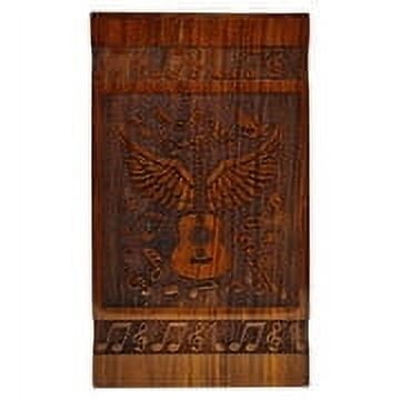 Handcrafted Wooden Cremation Urns: Exquisite Inlay & Engraving - Artistic Memorials for Ashes I Eternal Harmony I Size Extra Small