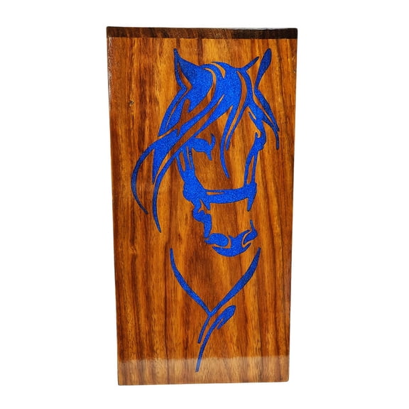 Handcrafted Wooden Cremation Urns: Exquisite Inlay & Engraving - Artistic Memorials for Ashes I Size Small