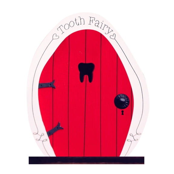 Handcrafted Wooden Fairy Door Hanger Whimsical Fairy Door Decoration for Christmas Wooden Gnome, Fairy and Tree Wall Hanging