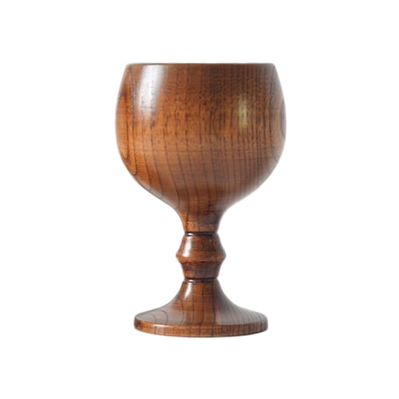 Handcrafted Wooden Goblet Chalice Cup Wood Wine Water Glass Communion Cup for Churches, Home, Farmhouses Kitchen and Gift