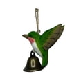 thumbnail image 1 of Handcrafted Wooden Hummingbird Hanging Ornament with Bells, Rustic Bird Decor for Garden Patio – Soothing Wind Chime Gift for Nature Lovers Home Outdoor Decoration, 1 of 6