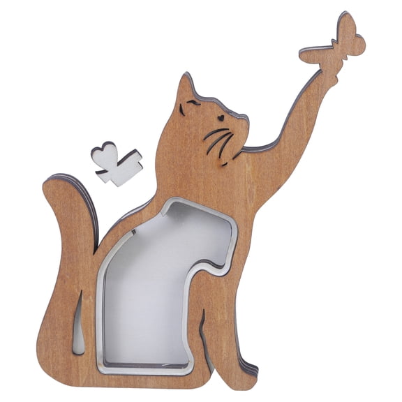 Thick Wooden Pet Hair Keepsakes Display Box Handcrafted Furs Container Memorial Gift For Dog Cats Owners Home Decors