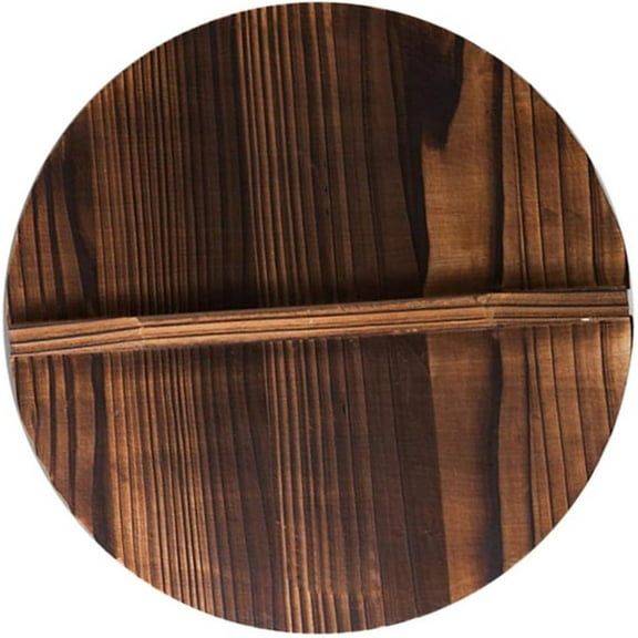 Handcrafted Wooden Pot lid with Large Handle,15 Inch Iron Pot Cover,Lightweight Cover for Pot pan and Skillet,Durable Wok Accessories,Home Kitchen Supplies