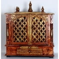 thumbnail image 1 of Handcrafted Wooden Temple / Mandir For Home / Pooja Ghar / Brown Antique Finish MDF Board Mandir / Wall Hanging Temple / Pooja Mandir, 1 of 5