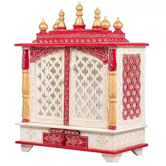 Handcrafted Wooden Temple Mandir Pooja Ghar Mandap For Worship Home