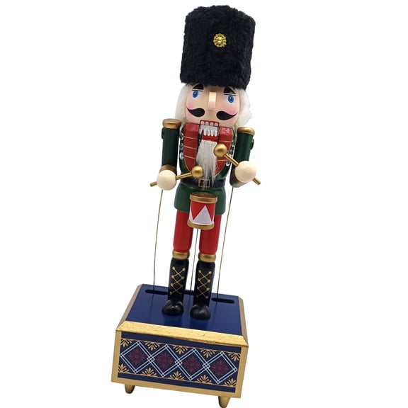 Handcrafteds Nutcrackers Soldier Puppets Music Box for Festive Home Decoration