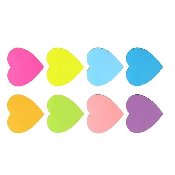 Handcrafting Notes Colored Notes Love Heart Memo Sticky Notes Writing Reminders