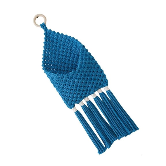 Handcrafts Cotton Rope Macrames Hanging Basket for Wedding or Party Wall Decors