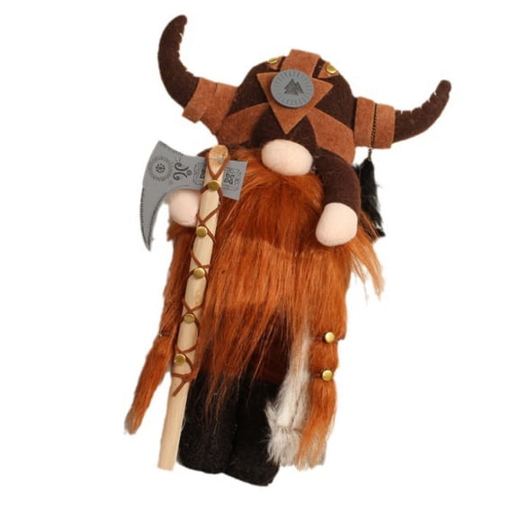 Handcrafts Nordic Fighter Dwarf Figure Doll For Festival And Winter Holiday Celebration Theme Party Home Decoration