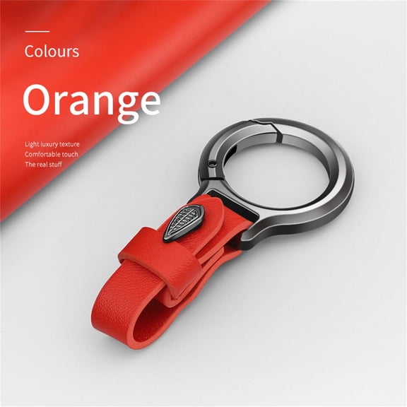 Handcuff Keychain Leather Strap Metal Car Key Ring Fashionable Gift for Men Women