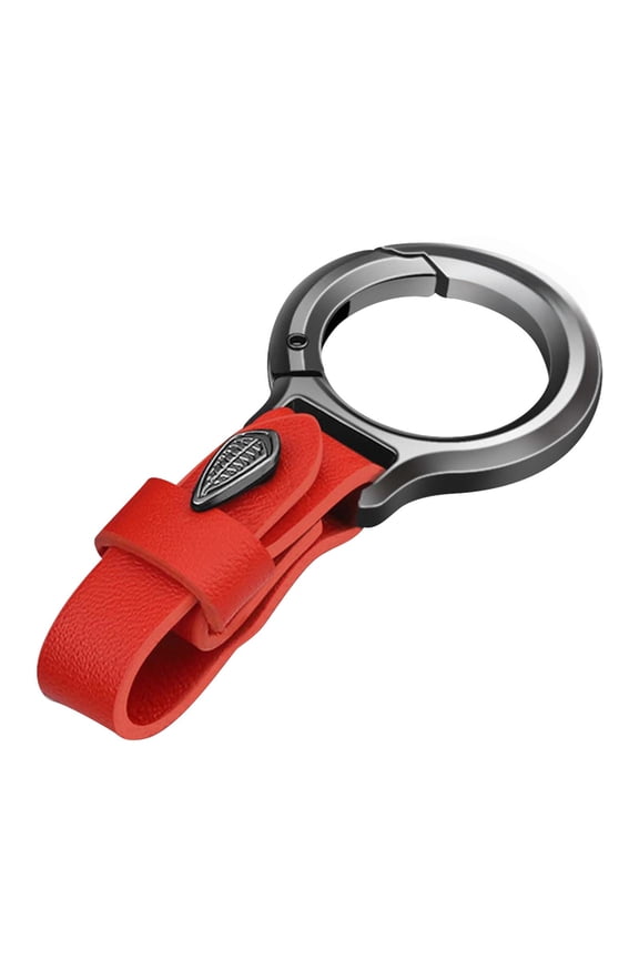 Handcuff Keychain Leather Strap Metal Car Key Ring Fashionable Key Holder For Men Women Birthday Gift