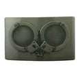 thumbnail image 1 of Handcuffs Belt Buckle Antiqued SQ Police Metal Halloween Costume New Men Women, 1 of 2