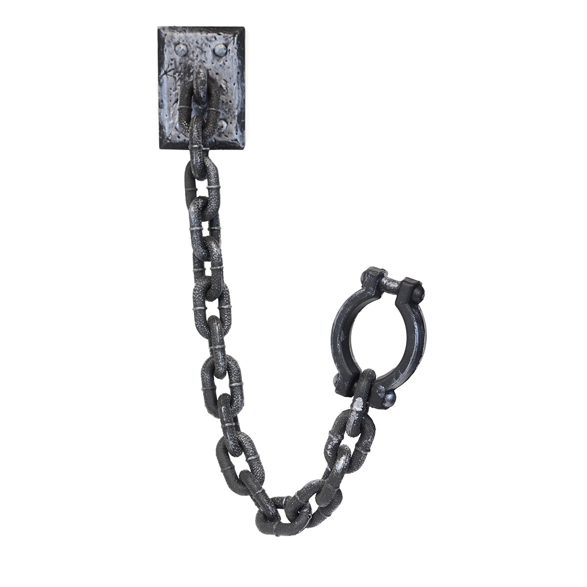 Long Wall Shackle Fake Prison Handcuffs Haunted House Prop Halloween Party Decor Long Wall Shackle Fake Prison Handcuffs Haunted House Prop Halloween Party Decor