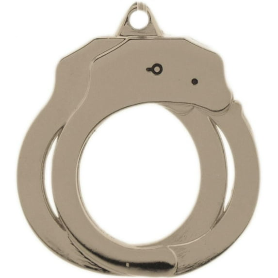 Eagle Emblems KC2065 Key Ring - Handcuffs - Bright-Shine - 1.5 in.